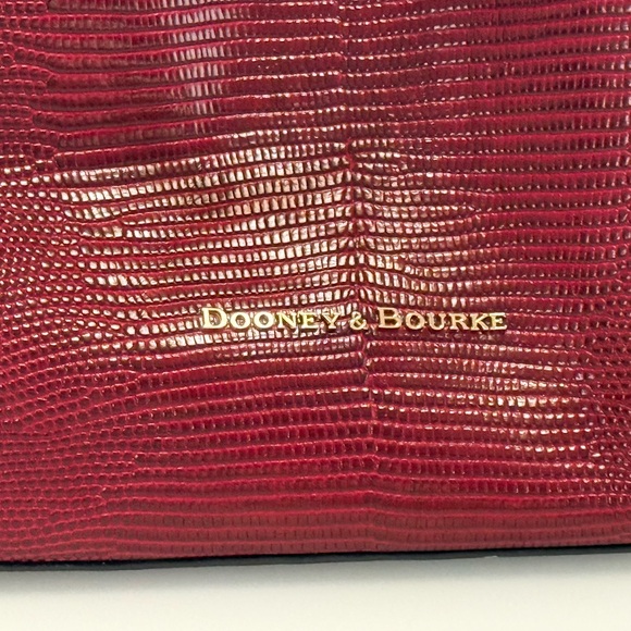 Dooney & Bourke Red Textured Tote - Picture 4 of 5